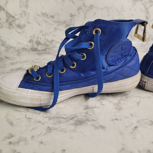 Converse Chuck Taylor All Star High Shine Game Royal Blue Size 6.5 Women/4.5 Men - Picture 6 of 11